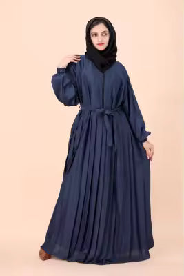 Blue Belted Fashion Abaya